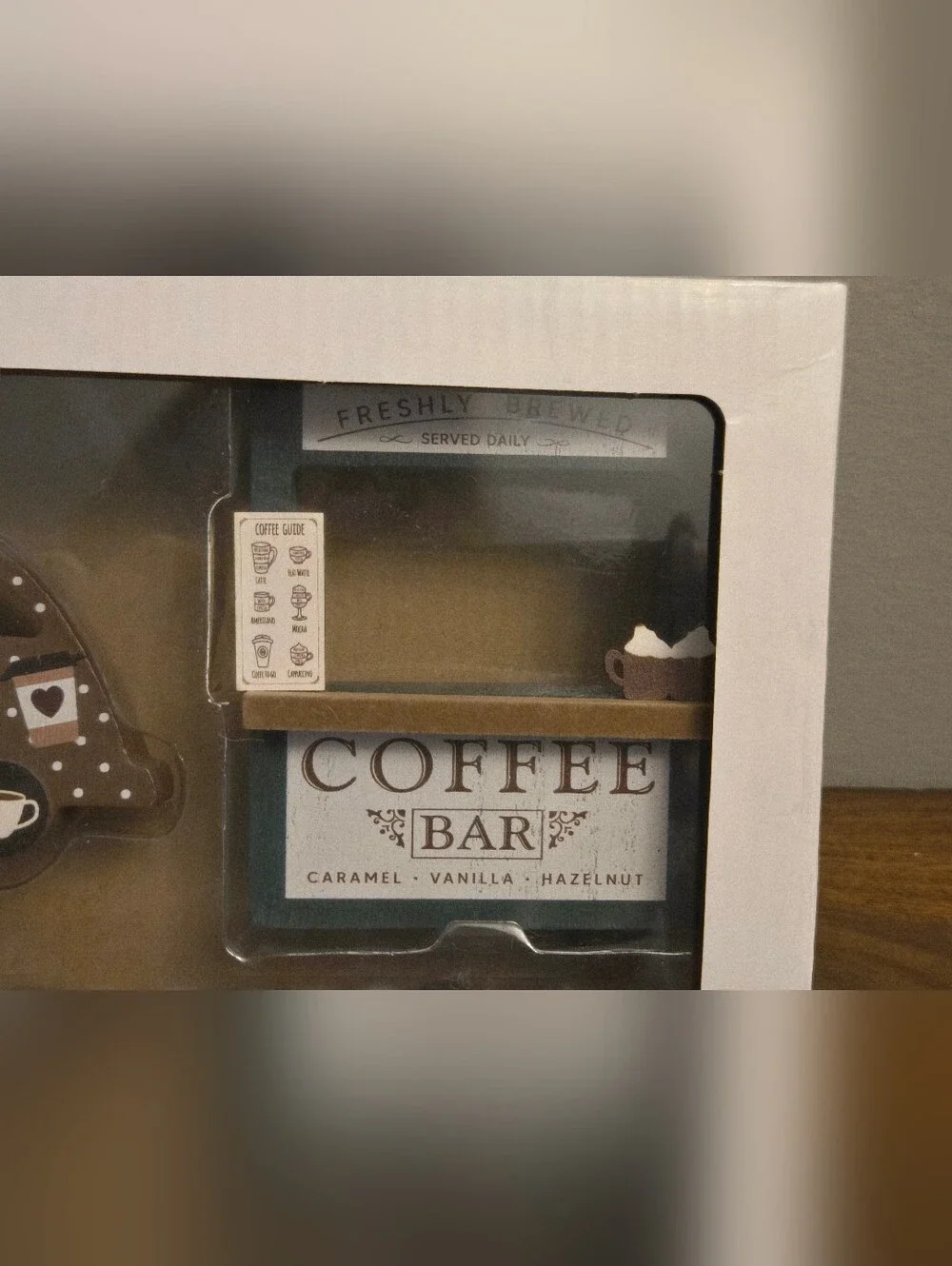 Rustic Black & Cream Coffee Bar Home Accent Set - Picture 2 of 10